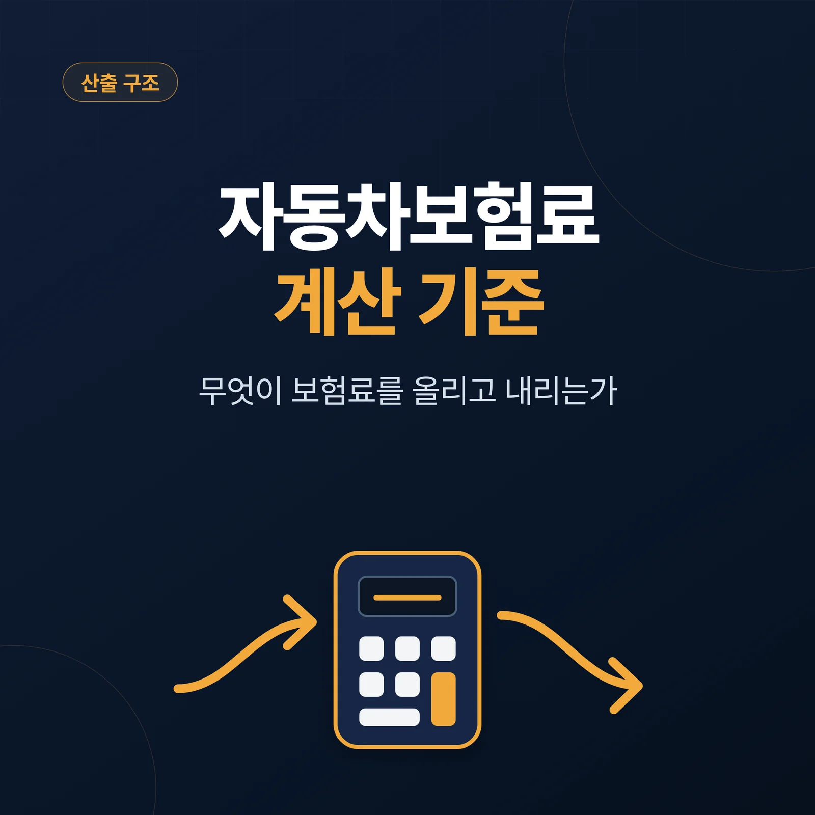 자동차보험료 계산 기준
