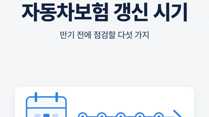 자동차보험 갱신 시기 썸네일